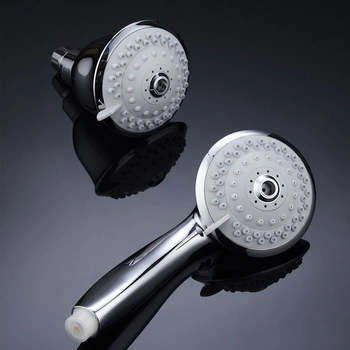 3 Functions Push-Button Solar Handheld Radial Massage Bathroom Shower Head