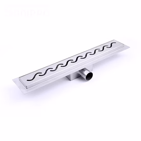 선형 샤워 304 스테인레스 스틸 내부 커버 욕실 채널 바닥 배수구